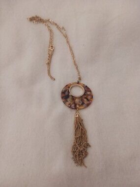 Pretty Animal and Gold Tone Statement Necklace